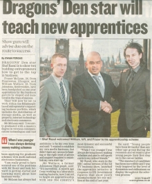 Dragons’ Den star will teach new apprentices